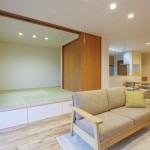 ハーバーハウスの施工事例　「MIRAI 無垢床の個性ある空間と大きなサンルームのある二世帯住宅」(MIRAI)　