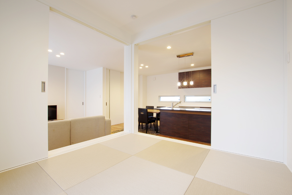 ハーバーハウスの新築 家づくり 事例「小上がりの和室で、スカイテラスで、のんびり過ごす家」