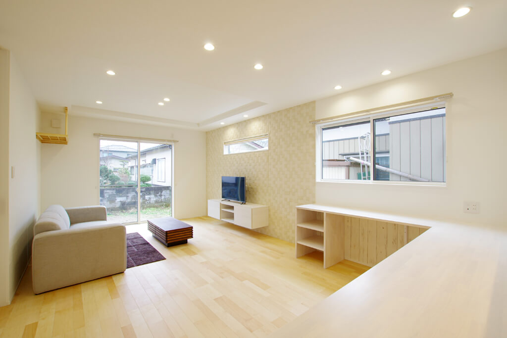 ハーバーハウスの新築 家づくり 事例「MIRAI 床暖房＆採光設計で機能性抜群！共有型二世帯住宅」