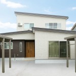 ハーバーハウスの施工事例　「MIRAI ウッドデッキのある共有型二世帯住宅」（MIRAI）　※外構はイメージ合成です。 