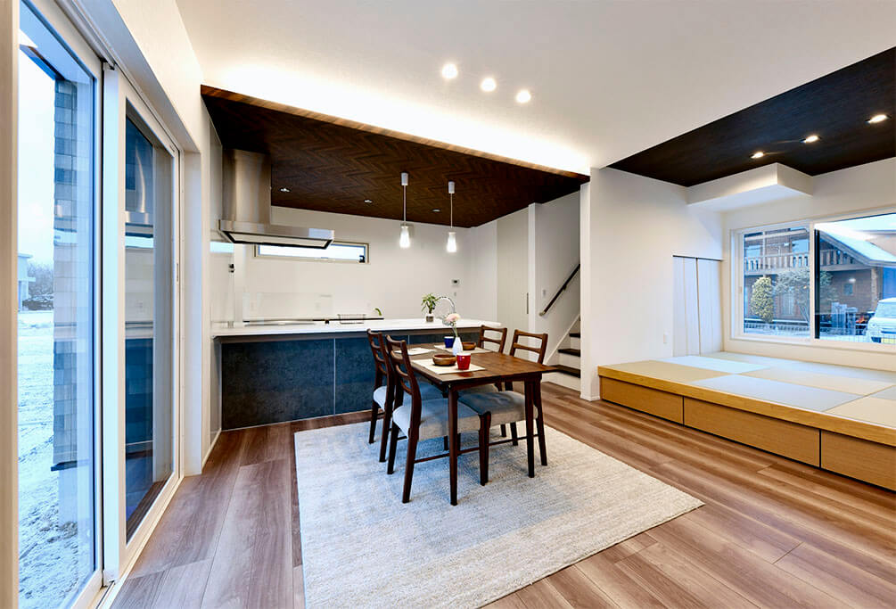 ハーバーハウスの新築 家づくり 事例「空間を有効利用した収納スペース＆コンパクトな家事動線の家」（IZU）