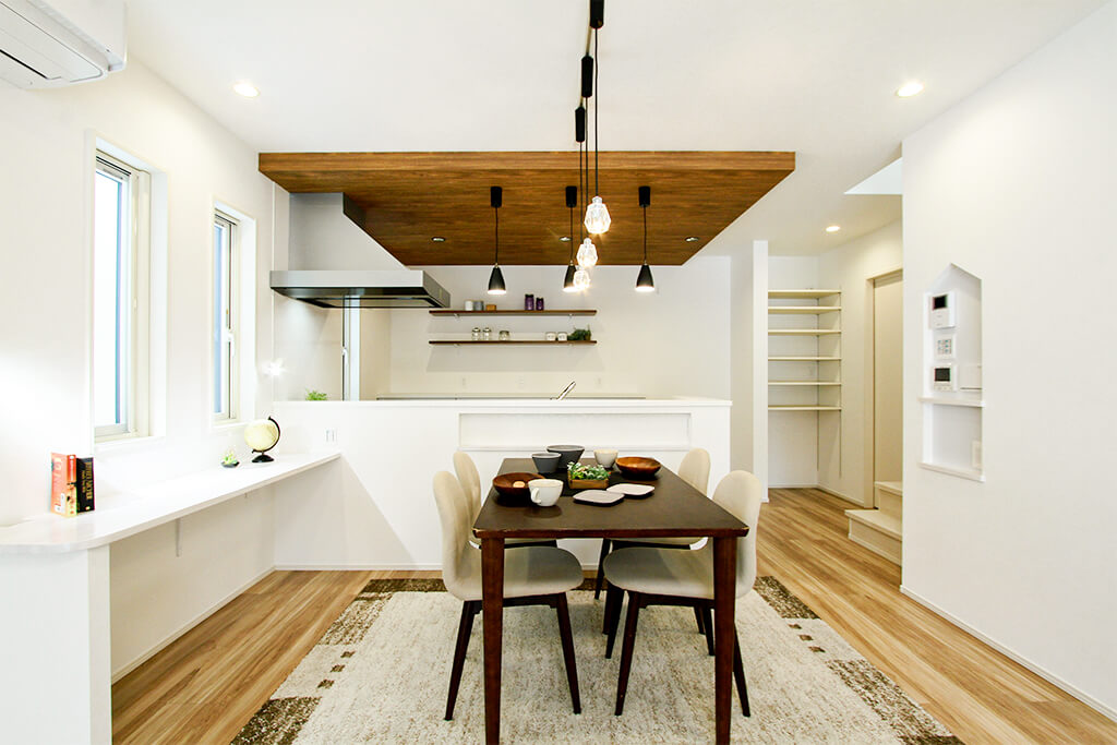 ハーバーハウスの新築 家づくり 事例「立体的なLDK＆作業効率バツグンな家事動線！床暖房完備の暖かい家」(GRANDE)