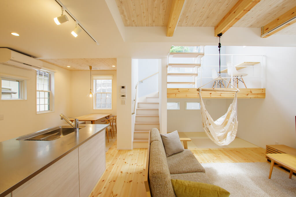 新潟市西区金巻 スキップフロア ウッドデッキ 隠し部屋 家づくりアイデア満載の住まい 住宅完成見学会 ハーバーハウス株式会社 新潟 三条 長岡 上越 長野