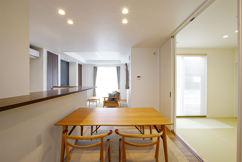 ハーバーハウスの新築 家づくり 事例「1階で家事完結！シンプルで飽きの来ない暮らしやすい家」